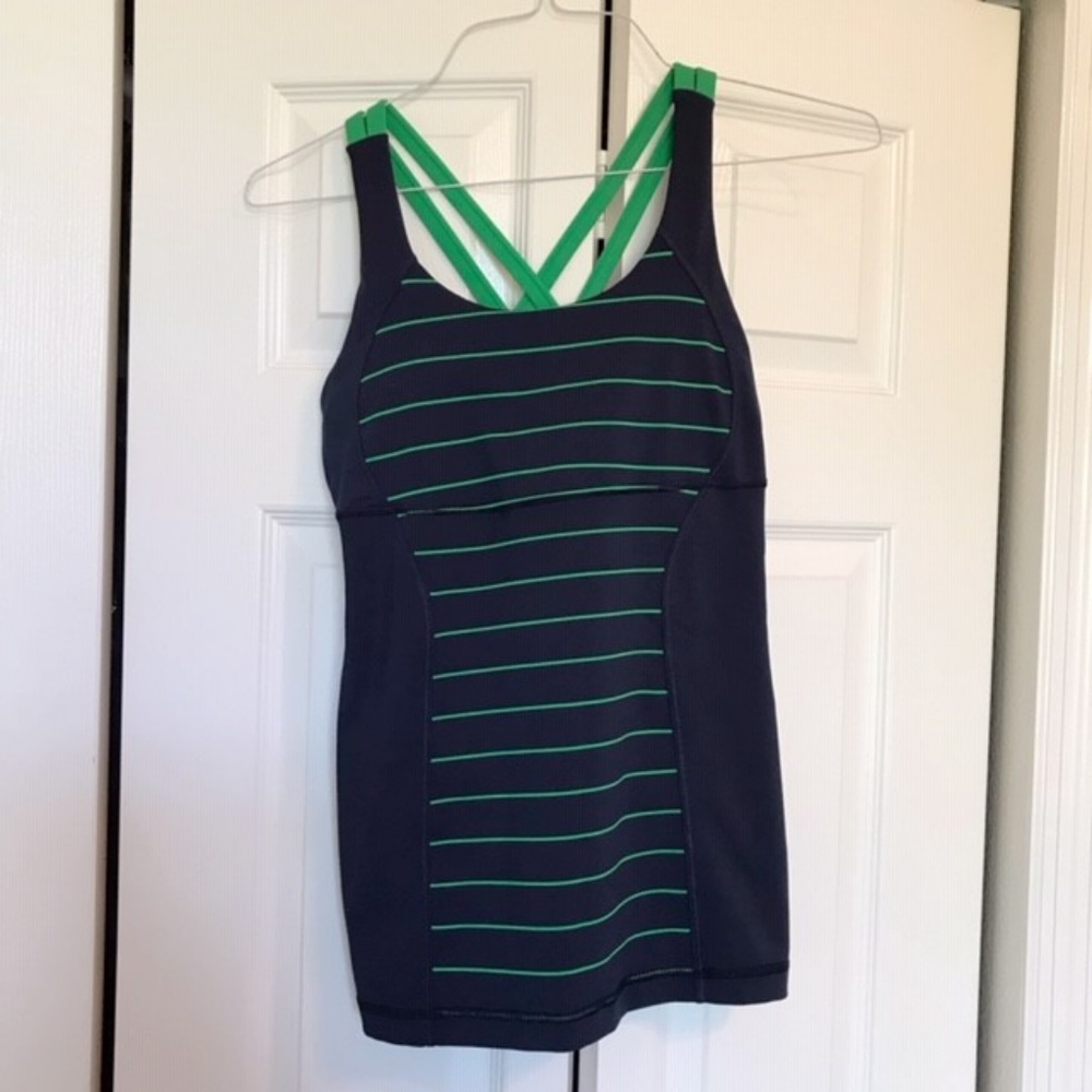Lululemon Scoop Neck Raceback Tank Top Sz 6